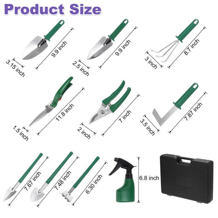 1 Set Garden Tool Kit – 10 Pieces Plastic for Planting & Gardening