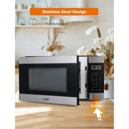 1.1 Ft. Countertop Microwave Oven, Compact Kitchen Cooking Appliance