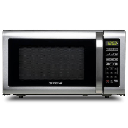 1.6 Cu Ft Microwave Oven Brushed Stainless Steel Countertop Kitchen Microwave