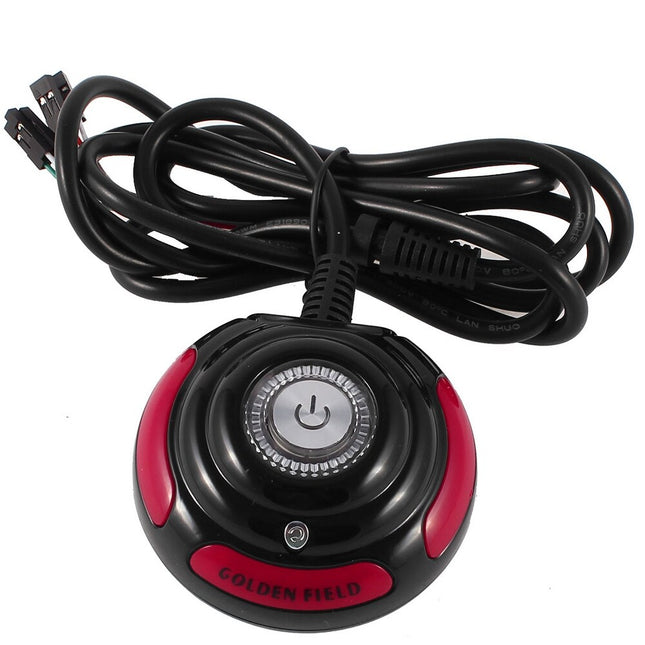 1.7m Desktop PC Push Button Switch – Power On/Off & Reset, Multicolor