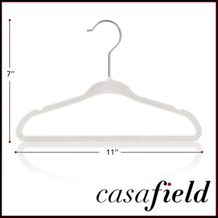 100 Velvet Baby Hangers – 11 Inch Non-Slip Closet Organizers
