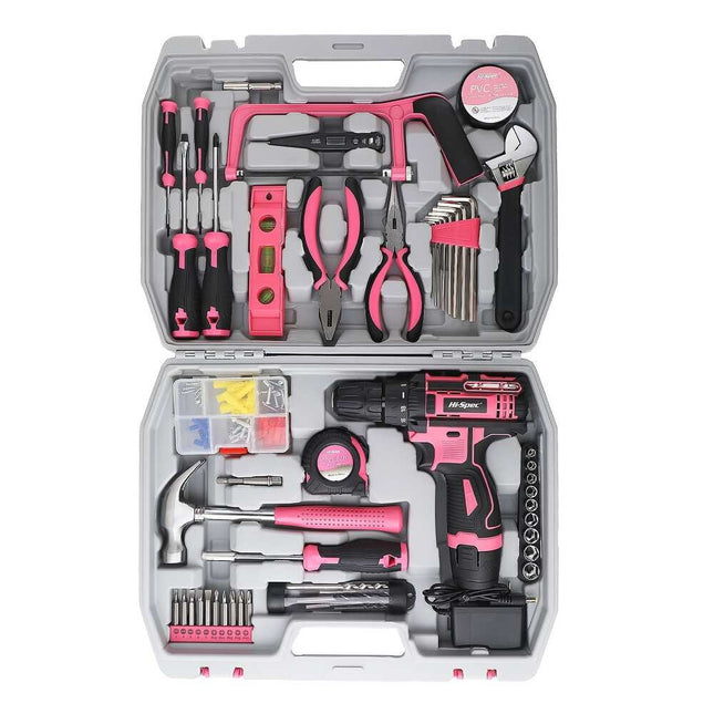 121-Piece Mechanics Tool Set with Case, Cordless Drill, Wrenches & Screwdrivers