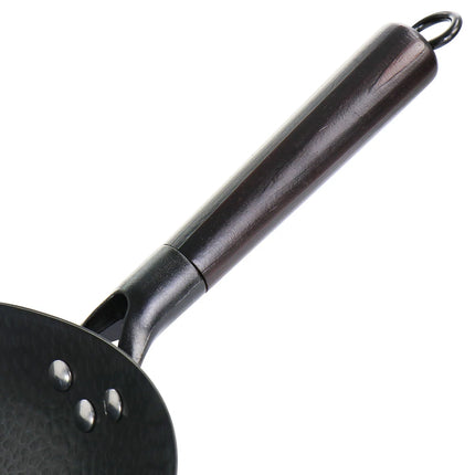 13" Heavy Gauge Carbon Steel Wok – Black Cookware