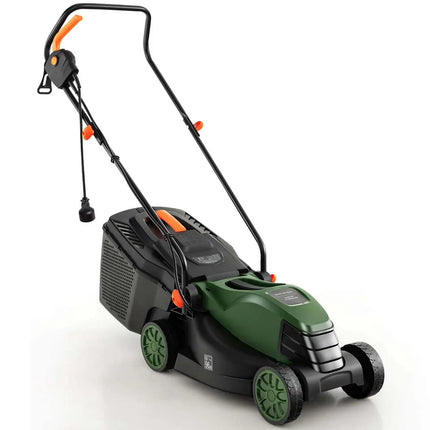14 Inch Electric Lawn Mower with Grass Collection Box 12 AMP Motor