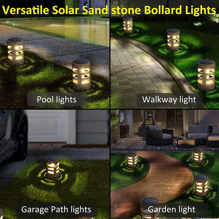 1pc Solar Rock Pathway Light Outdoor Garden Deck Landscaping Solar Lamp
