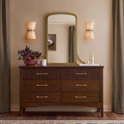 2-Light Modern Boho Ivory Rope Fabric Flush Mount Wall Sconce Up & Down Lighting