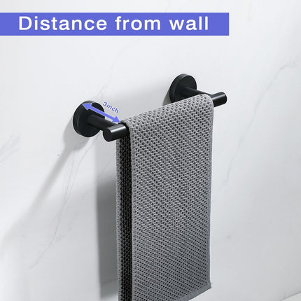 2-Pack 9" Stainless Steel Wall Mounted Single Hand/Towel Bars