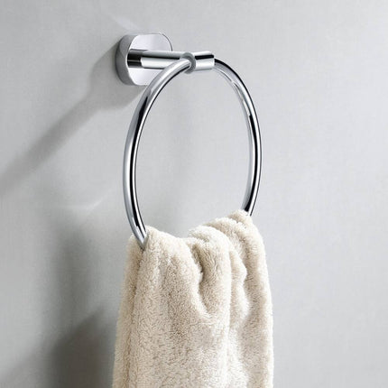 2 Pack 6.5 Inch Towel Ring Rustproof Hand Towel Holder Bathroom Wall Mount