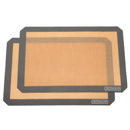 2-Pack Silicone Nonstick Baking Mat Half Sheet Reusable Oven Liner Set