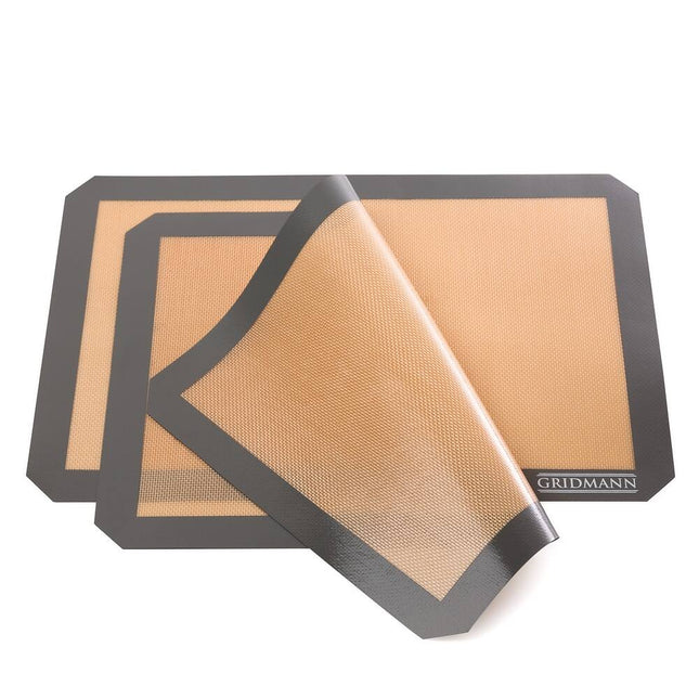 2-Pack Silicone Nonstick Baking Mat Half Sheet Reusable Oven Liner Set