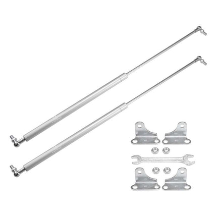 25" Silver Tone Lift Supports, Set of 2, Gas Struts for RV, Car & Truck