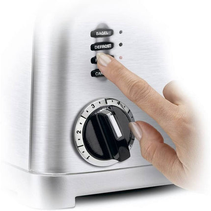 2-Slice Classic Toaster CPT-160P1 Metal Stainless Steel Kitchen Toaster