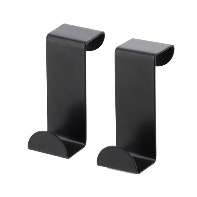 2-Pack Stainless Steel Over-the-Door Hooks – Space Saver Organizer