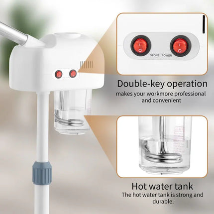 2-in-1 Facial Steamer with 3X Magnifying Lamp – Deep Skin Care at Home