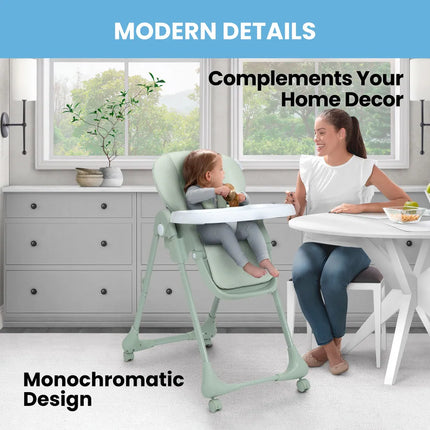 2-in-1 SlimFold High Chair – Adjustable for Babies & Toddlers, 9'6" x 13'6"
