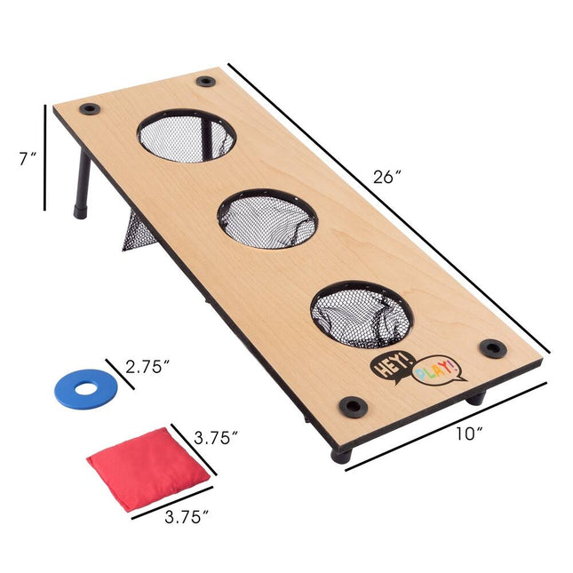 2-in-1 Washer Pitch & Beanbag Toss Set – Indoor/Outdoor Party Games