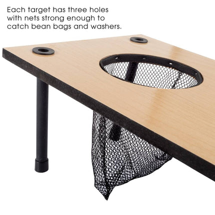2-in-1 Washer Pitch & Beanbag Toss Set – Indoor/Outdoor Party Games
