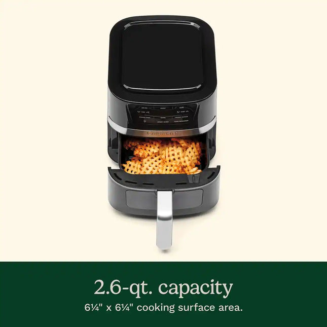 2.6 Quart Basket Air Fryer Compact Nonstick Healthy Cooking Appliance