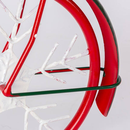 22 Inch Illuminated Metal Holiday Bicycle Christmas Decoration