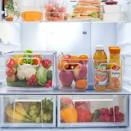 Clear Plastic Storage Bins – Pantry Organizer Box Containers