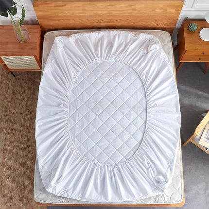 4-Layer Quilted Waterproof Mattress Pad – Hypoallergenic Protector