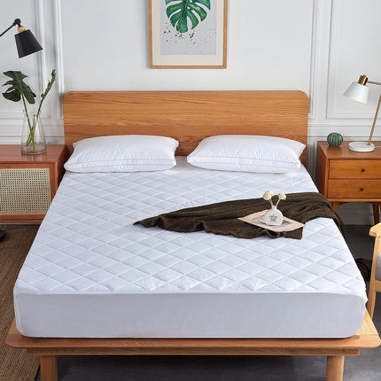 4-Layer Quilted Waterproof Mattress Pad – Hypoallergenic Protector