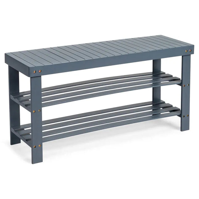 3-Tier Shoe Rack Bench – Durable Organizer & Seat, Holds 240 lbs