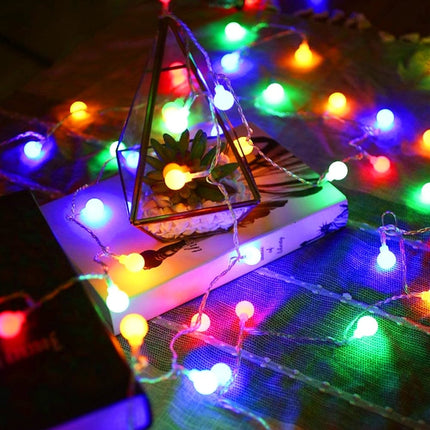 33ft 100 LED Globe Ball String Lights 8 Modes Plug-In Indoor Outdoor Decor