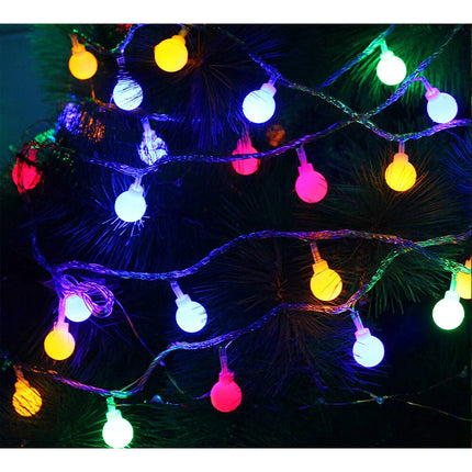 33ft 100 LED Globe Ball String Lights 8 Modes Plug-In Indoor Outdoor Decor