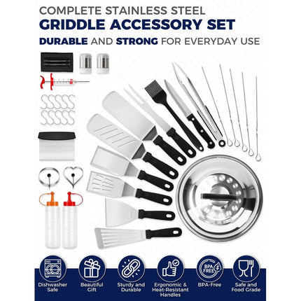 36 Piece Flat Top Griddle Accessories Set for Blackstone BBQ Grill Kit