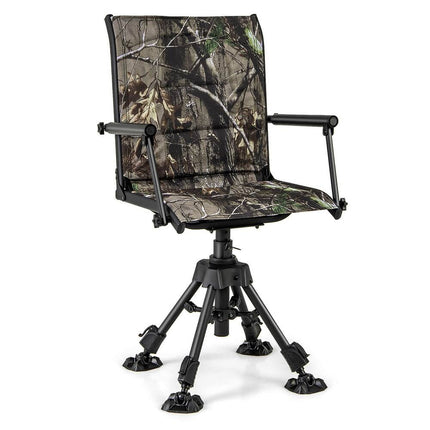 360 Degree Swivel Blind Chair Adjustable Folding Camo Hunting Seat
