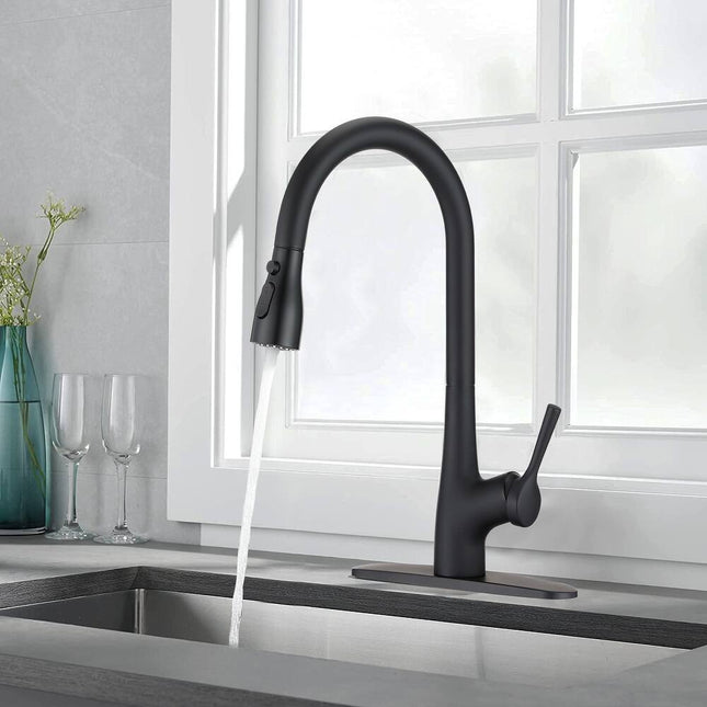 360° Rotation Kitchen Sink Faucet with Pull-Out Sprayer – Modern Kitchen Tap