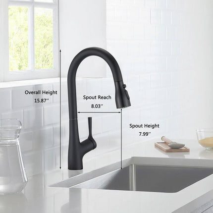 360° Rotation Kitchen Sink Faucet with Pull-Out Sprayer – Modern Kitchen Tap