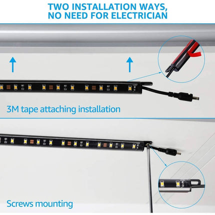 Smart LED Light Bar Dimmable Under Cabinet Lamp for Closet Storage