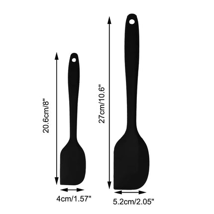 4 Pcs Silicone Spatula Set Heat Resistant Non-Stick Kitchen Tools