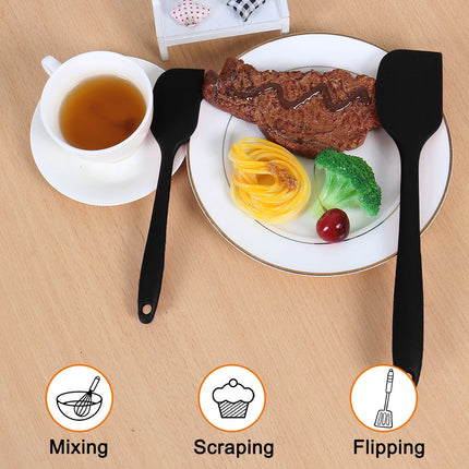 4 Pcs Silicone Spatula Set Heat Resistant Non-Stick Kitchen Tools