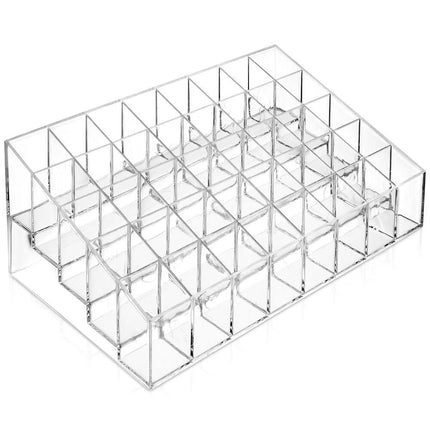 40 Slot Makeup Organizer Acrylic Display Case for Lipsticks and Cosmetics Storage