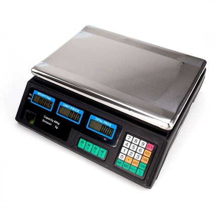 40kg/5g Digital Price Scale Kitchen Scale Electronic Weight Balance Machine