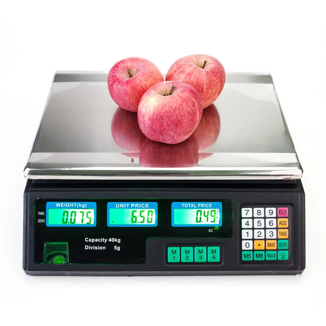 40kg/5g Digital Price Scale Kitchen Scale Electronic Weight Balance Machine