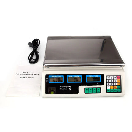 40kg/5g Digital Price Scale Kitchen Scale Electronic Weight Balance Machine