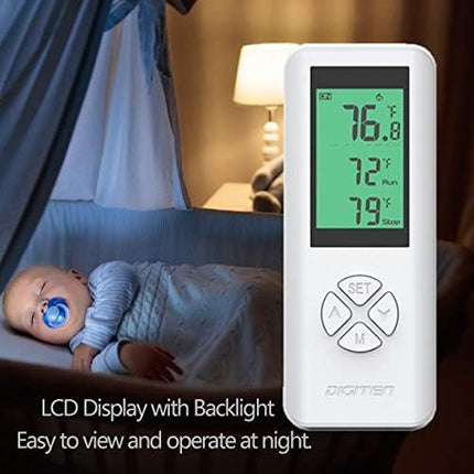 Wireless Thermostat Outlet with Temp Probe for Heating & Cooling Control