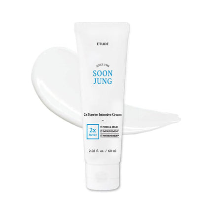 SoonJung 2x Barrier Repair Cream 2.02oz, Panthenol Madecassoside Face Moisturizer