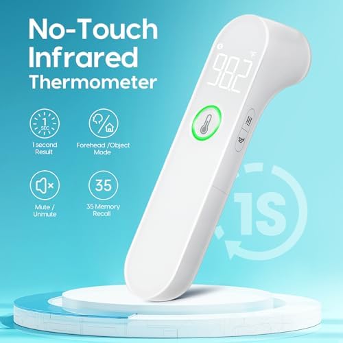 Thermometer for Babies, Kids & Adults – Quick Reading, Fever Alert, Silent
