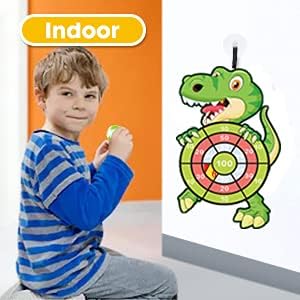 Dinosaur Toys & 30” Dart Board – Kids Games, Party Supplies Ages 3–12