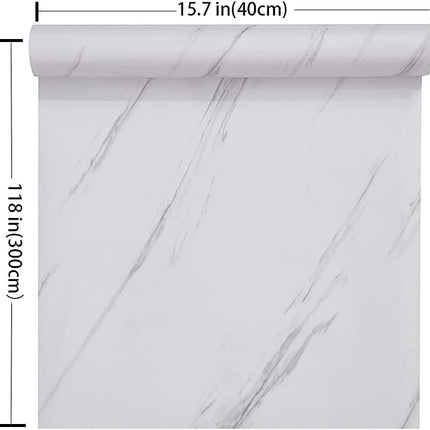 Glossy Marble Peel and Stick Wallpaper – Self-Adhesive, Waterproof for Kitchen