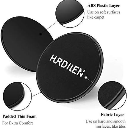 Exercise Gliding Discs for Core Strength Abdominal Workout Carpet Floors