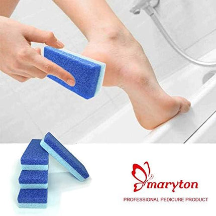 4-Pack Foot Pumice Stones, Hard Skin & Callus Remover Scrubber, Blue