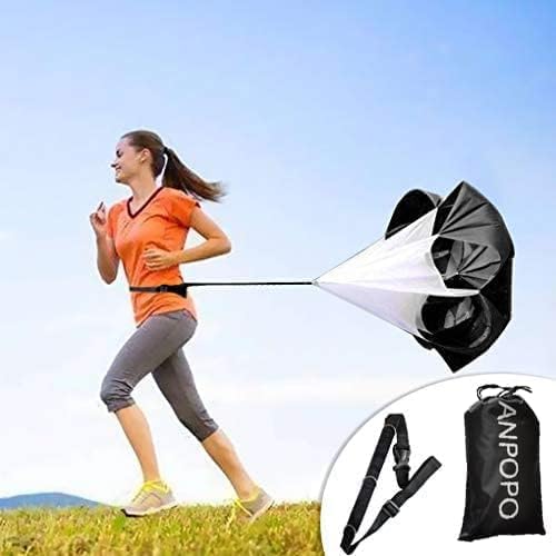 56-Inch Running Speed Training Parachute with Adjustable Belt and Carry Bag for Athletes