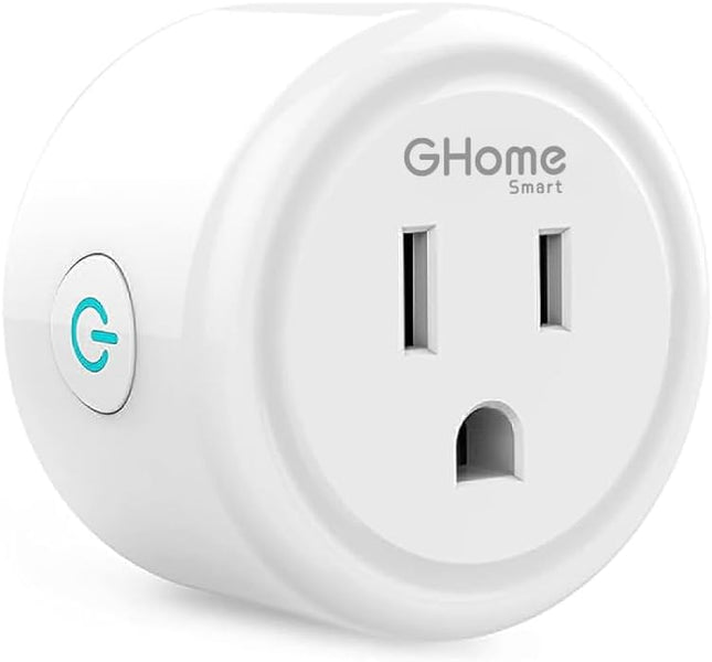 Mini Smart Plug – WiFi Outlet, Alexa & Google Home, Remote & Timer, White