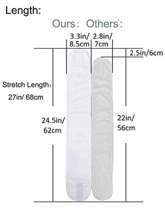 Spa Headband 6-Pack White – Non-Slip, Stretchable for Face Wash, Yoga, Salon Use